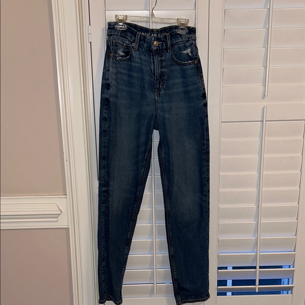 American Eagle Outfitters Strigid High Rise Blue Jeans